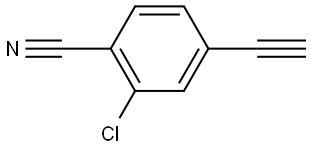2-chloro-4-ethynylbenzonitrile Struktur