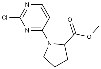 methyl (2-chloropyrimidin-4-yl)prolinate Struktur