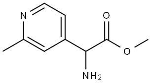 methyl 2-amino-2-(2-methylpyridin-4-yl)acetate Struktur