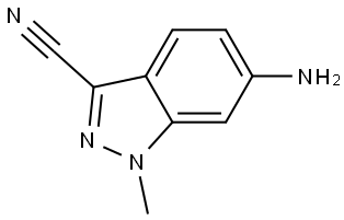 6-Amino-1-methyl-1H-indazole-3-carbonitrile Struktur