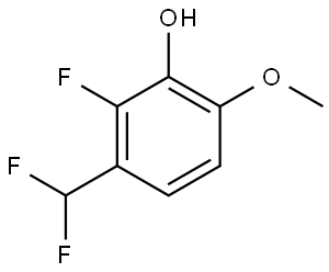 3-(Difluoromethyl)-2-fluoro-6-methoxyphenol Struktur