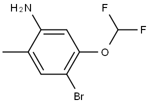 4-Bromo-5-(difluoromethoxy)-2-methylaniline Struktur