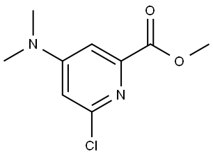 Methyl 6-chloro-4-(dimethylamino)picolinate Struktur