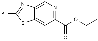 Ethyl 2-bromothiazolo[4,5-c]pyridine-6-carboxylate Struktur