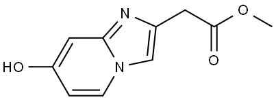 Methyl 2-(7-hydroxyimidazo[1,2-a]pyridin-2-yl)acetate Struktur