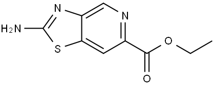 Ethyl 2-aminothiazolo[4,5-c]pyridine-6-carboxylate Struktur