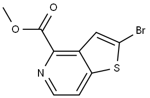 Methyl 2-bromothieno[3,2-c]pyridine-4-carboxylate Struktur
