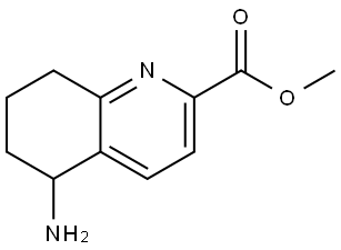 Methyl 5-amino-5,6,7,8-tetrahydro-2-quinolinecarboxylate Struktur
