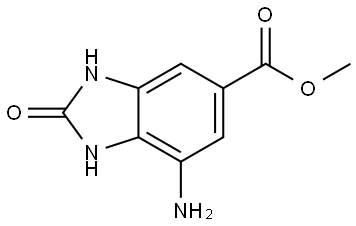 Methyl 7-amino-2-oxo-2,3-dihydro-1H-benzo[d]imidazole-5-carboxylate Struktur