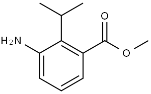 Benzoic acid, 3-amino-2-(1-methylethyl)-, methyl ester Struktur
