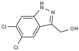 1H-Indazole-3-methanol, 5,6-dichloro- Struktur