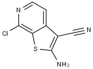2-Amino-7-chlorothieno[2,3-c]pyridine-3-carbonitrile Struktur