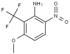 3-Methoxy-6-nitro-2-(trifluoromethyl)benzenamine Struktur
