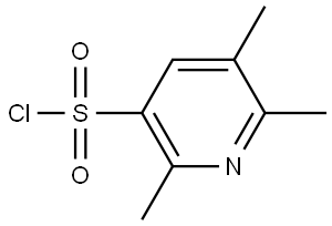 2,5,6-Trimethylpyridine-3-sulfonyl chloride Struktur