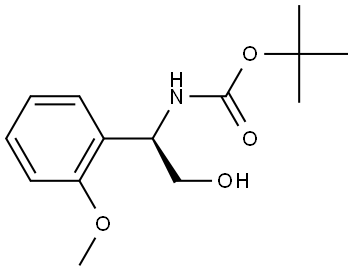 tert-Butyl (R)-(2-hydroxy-1-(2-methoxyphenyl)ethyl)carbamate Struktur