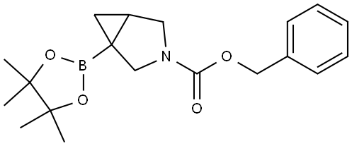 benzyl 1-(4,4,5,5-tetramethyl-1,3,2-dioxaborolan-2-yl)-3-azabicyclo[3.1.0]hexane-3-carboxylate Struktur