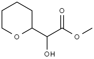 Methyl 2-hydroxy-2-(tetrahydro-2H-pyran-2-yl)acetate Struktur