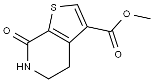 Methyl 7-oxo-4,5,6,7-tetrahydrothieno[2,3-c]pyridine-3-carboxylate Struktur
