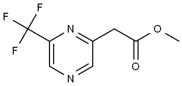 2-Pyrazineacetic acid, 6-(trifluoromethyl)-, methyl ester Struktur