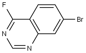 Quinazoline, 7-bromo-4-fluoro- Struktur