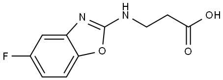 β-Alanine, N-(5-fluoro-2-benzoxazolyl)- Struktur