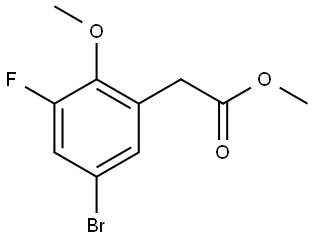 Methyl 2-(5-bromo-3-fluoro-2-methoxyphenyl)acetate Struktur