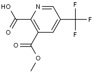 3-(Methoxycarbonyl)-5-(trifluoromethyl)picolinic acid Struktur