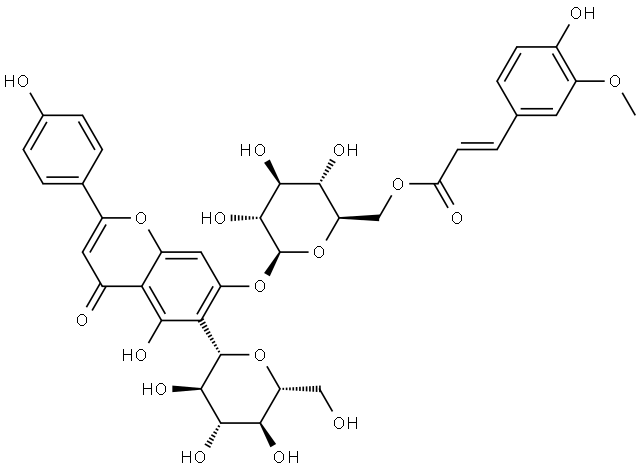 6'''-Feruloylsaponarin Struktur