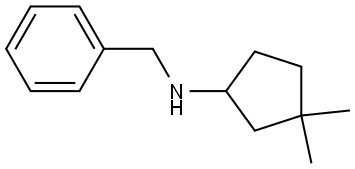 N-benzyl-3,3-dimethylcyclopentan-1-amine Struktur