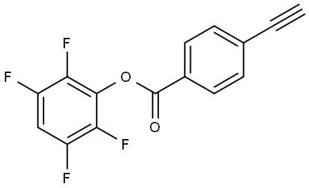 Benzoic acid, 4-ethynyl-, 2,3,5,6-tetrafluorophenyl ester Struktur