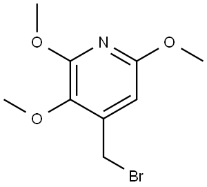 Pyridine, 4-(bromomethyl)-2,3,6-trimethoxy- Struktur