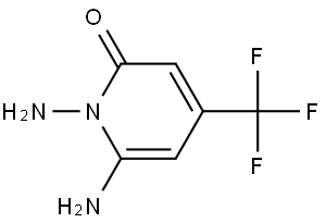 1,6-Diamino-4-(trifluoromethyl)pyridin-2(1H)-one Struktur