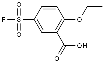 2-Ethoxy-5-(fluorosulfonyl)benzoic acid Struktur