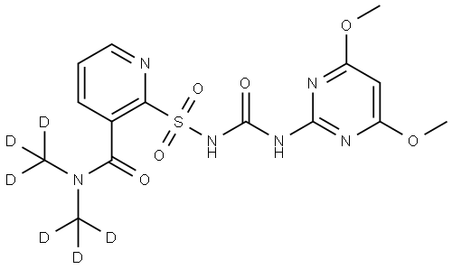 Nicosulfuron-(N,N-dimethyl-d6) Struktur