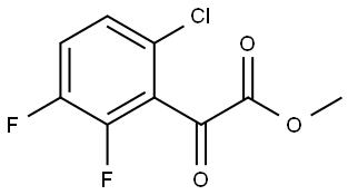 Methyl 6-chloro-2,3-difluoro-α-oxobenzeneacetate Structure
