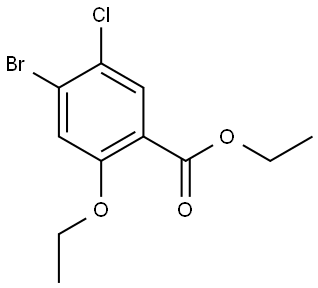 Ethyl 4-bromo-5-chloro-2-ethoxybenzoate Struktur
