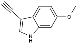 3-Ethynyl-6-methoxy-1H-indole Struktur