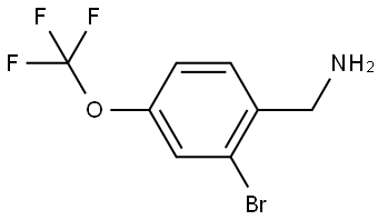(2-Bromo-4-(trifluoromethoxy)phenyl)methanamine Struktur