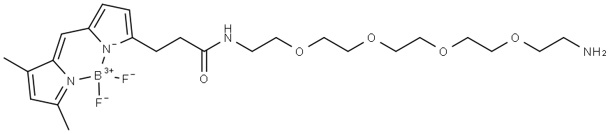 BDP FL-PEG4-amine TFA salt Struktur