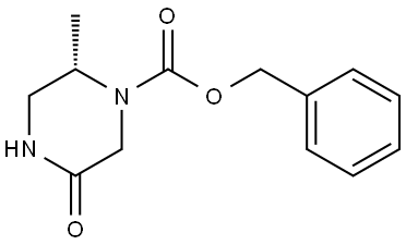 (S)-benzyl 2-methyl-5-oxopiperazine-1-carboxylate Struktur