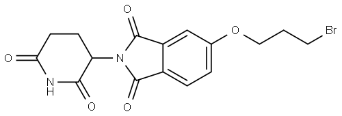 5-(3-bromopropoxy)-2-(2,6-dioxopiperidin-3-yl)-2,3-dihydro-1H-isoindole-1,3-dione Struktur