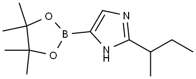 2-(sec-Butyl)imidazole-4-boronic acid pinacol ester Struktur