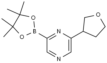 2-(tetrahydrofuran-3-yl)-6-(4,4,5,5-tetramethyl-1,3,2-dioxaborolan-2-yl)pyrazine Struktur
