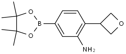 2-(oxetan-3-yl)-5-(4,4,5,5-tetramethyl-1,3,2-dioxaborolan-2-yl)aniline Structure