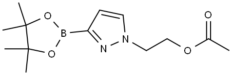 1-(2-Acetoxyethyl)pyrazole-3-boronic acid pinacol ester Struktur