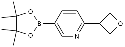 2-(oxetan-3-yl)-5-(4,4,5,5-tetramethyl-1,3,2-dioxaborolan-2-yl)pyridine Struktur