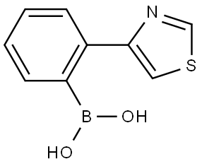 2-(Thiazol-4-yl)phenylboronic acid Struktur
