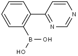2-(Pyrimidin-4-yl)phenylboronic acid Struktur