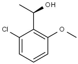 (S)-1-(2-chloro-6-methoxyphenyl)ethan-1-ol Struktur