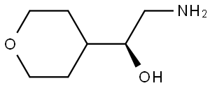 (S)-2-amino-1-(tetrahydro-2H-pyran-4-yl)ethan-1-ol Struktur